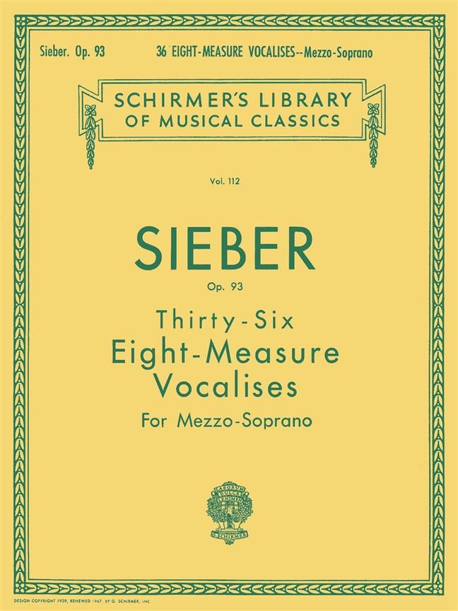36 Eight-Measure Vocalises Op.93